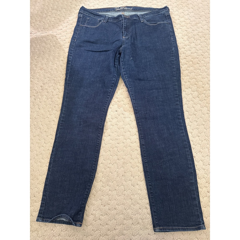 Old Navy The Sweetheart Straight Leg Jeans Dark Wash Blue Size 16 Regular
